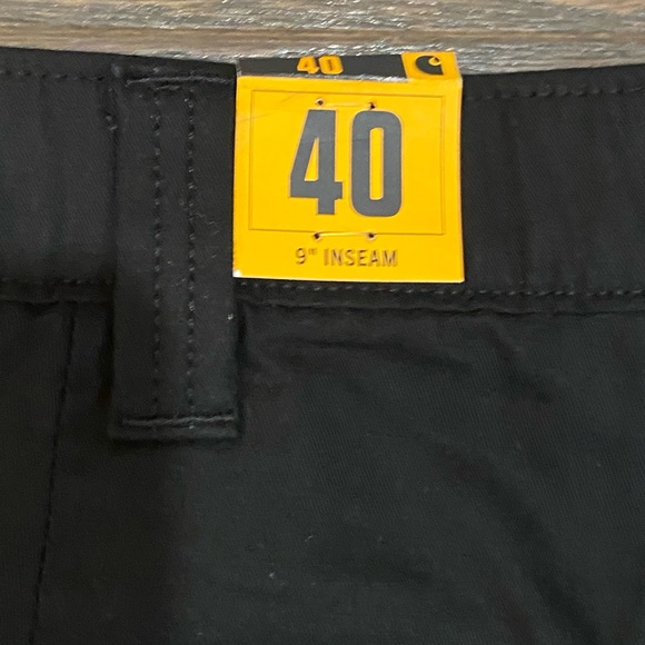 Carhartt Men’s Force Relaxed Fit Twill 5 Pocket Black Work Shorts - Size 40 NWT - Picture 11 of 12